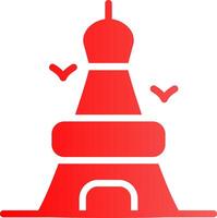 Eiffel Tower Creative Icon Design vector