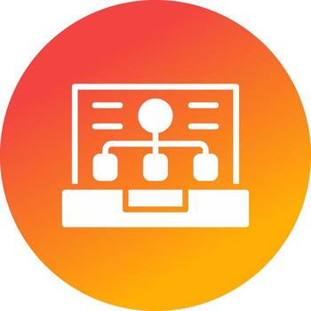 frente final desarrollo creativo icono diseño vector