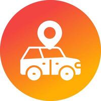 Car Location Creative Icon Design vector