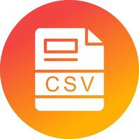 CSV Creative Icon Design vector