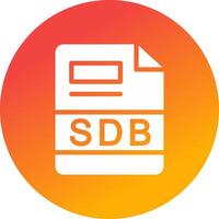 sdb creativo icono diseño vector