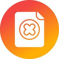 Delete File Creative Icon Design vector