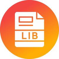 LIB Creative Icon Design vector