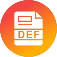 DEF Creative Icon Design vector