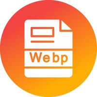 Webp Creative Icon Design vector