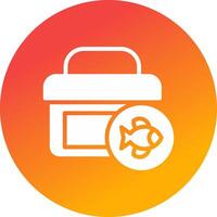 Tackle Box Creative Icon Design vector