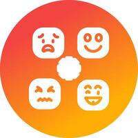 Perceiving Emotions Creative Icon Design vector