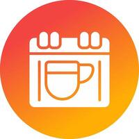 Scheduled Breaks Creative Icon Design vector
