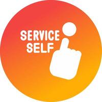 Self Service Creative Icon Design vector