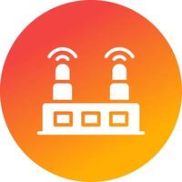 Wifi Router Creative Icon Design vector