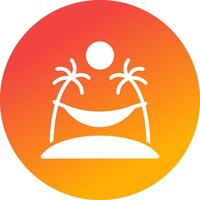 Hammock Creative Icon Design vector