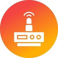 Wifi Router Creative Icon Design vector