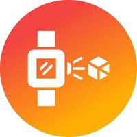 Holo Smart Watch Creative Icon Design vector