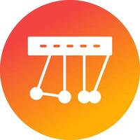 Newton Cradle Creative Icon Design vector