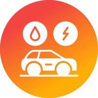 Hybrid Vehicle Creative Icon Design vector