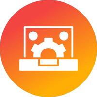 Content Management System Creative Icon Design vector