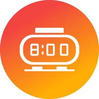 Digital Clock Creative Icon Design vector