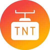 diseño de icono creativo tnt vector