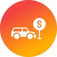 Taxi Stop Creative Icon Design vector