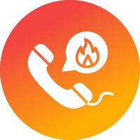 Emergency Call Creative Icon Design vector