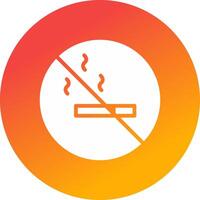 No Smoking Area Creative Icon Design vector