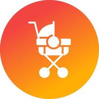 Stroller Creative Icon Design vector