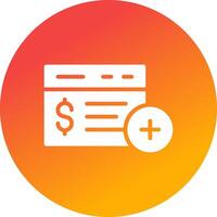 Bank Account Creative Icon Design vector