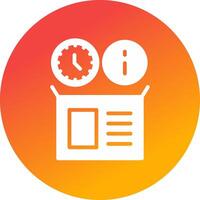 Real Time Inventory Info Creative Icon Design vector