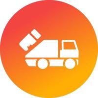 Garbage Truck Creative Icon Design vector