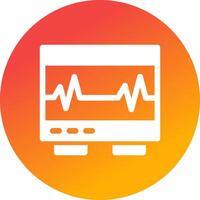 Electrocardiogram Creative Icon Design vector