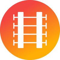 Train Tracks Creative Icon Design vector
