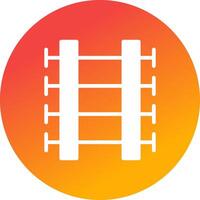 Train Tracks Creative Icon Design vector