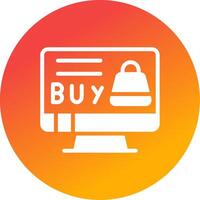 Online Shopping Creative Icon Design vector