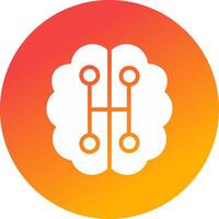 Humanoid Robot Creative Icon Design vector