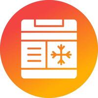 Freezer Creative Icon Design vector