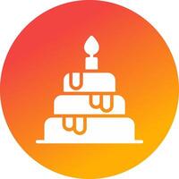 Wedding Cake Creative Icon Design vector