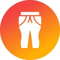 Sweat Pants Creative Icon Design vector