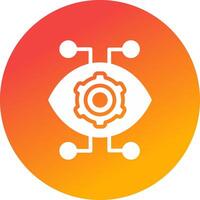 Robotics Eye Creative Icon Design vector