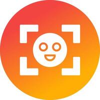 Face Detection Creative Icon Design vector