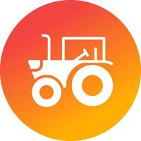 diseño de icono creativo de tractor vector