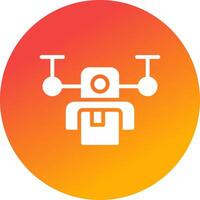 Drone Delivery Creative Icon Design vector