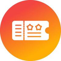 Ticket Creative Icon Design vector