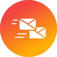 Mass Mailing Creative Icon Design vector