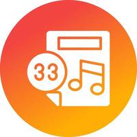 Music Score Creative Icon Design vector