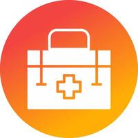 First Aid Kit Creative Icon Design vector