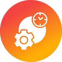 Work Time Creative Icon Design vector