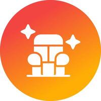 Car Seat Cleaning Creative Icon Design vector