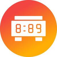 Digital Clock Creative Icon Design vector