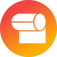 Tissue Roll Creative Icon Design vector