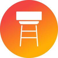 Stool Creative Icon Design vector